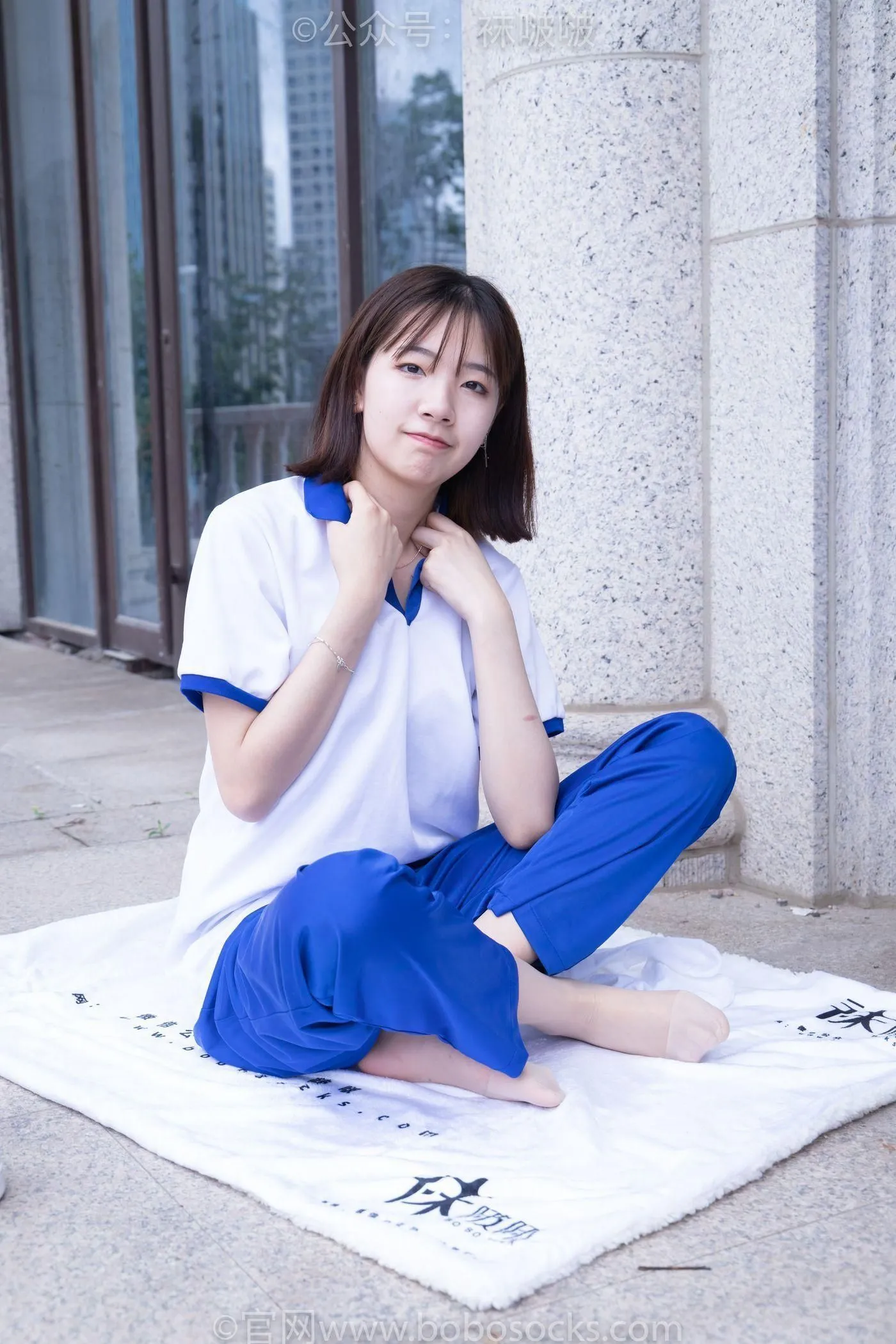 [BoBoSocks袜啵啵]NO.022 小甜豆-校服、贝壳头、白棉袜、肉丝 [140P]插图1